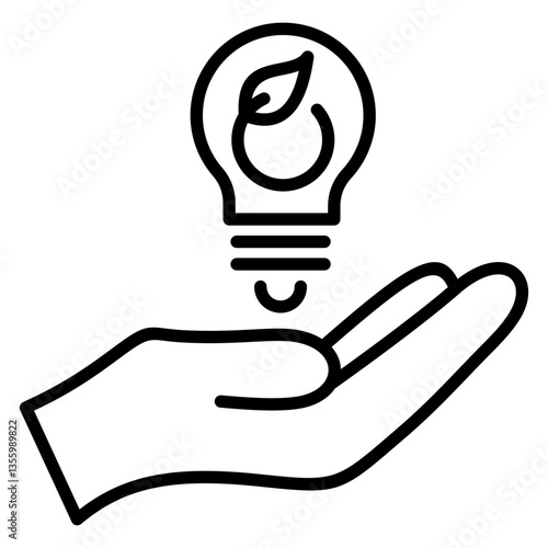 Energy conservation icon