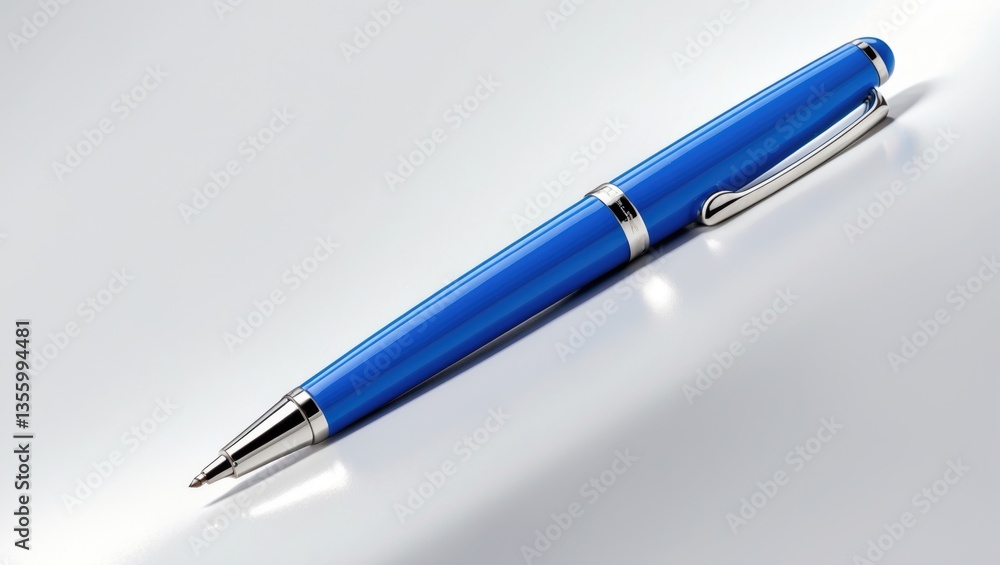 Ballpoint pen positioned separately on a white background. Ballpoint pen positioned separately on a white background.