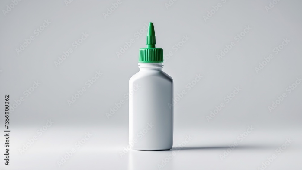 Bottle of glue alone on a white backdrop. Bottle of glue alone on a white backdrop.