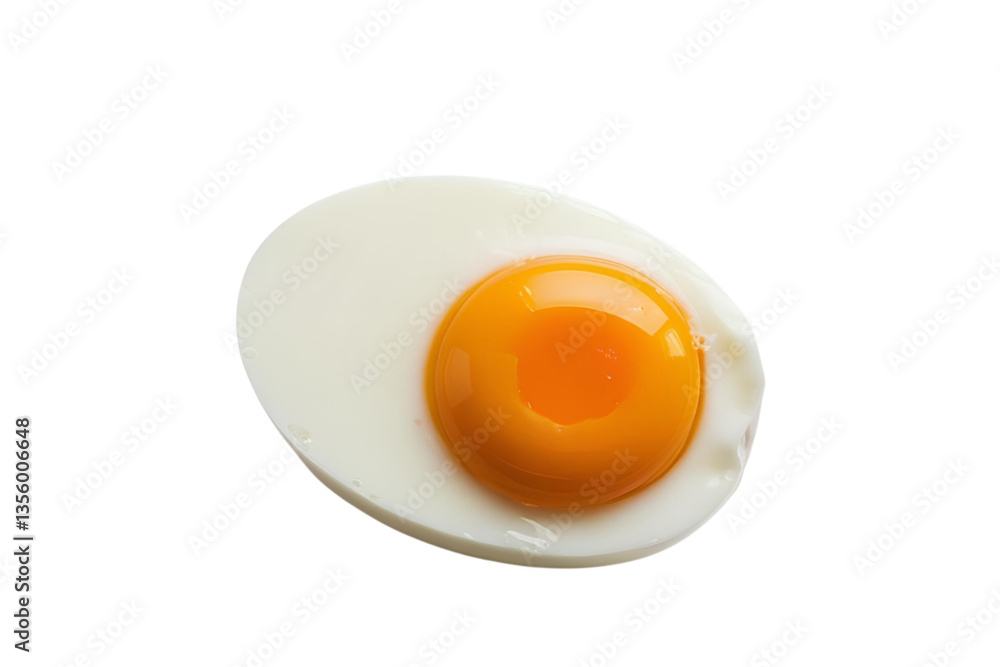 soft boiled egg, yolk, white background, isolated, no background soft boiled egg, yolk, white background, isolated, no background