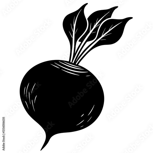  Fresh and vibrant beetroot vector illustration for digital designs, packaging, and branding.
