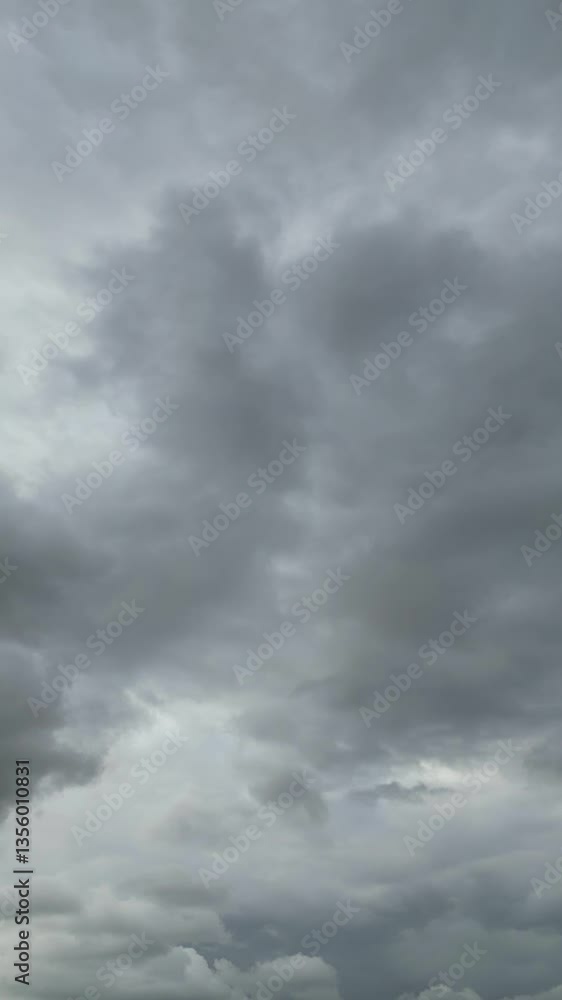 Gorgeous Winter Unique Dramatic Clouds and Sky over City of England Great Britain. Aerial Footage Was Captured with drone's Camera from High Altitude