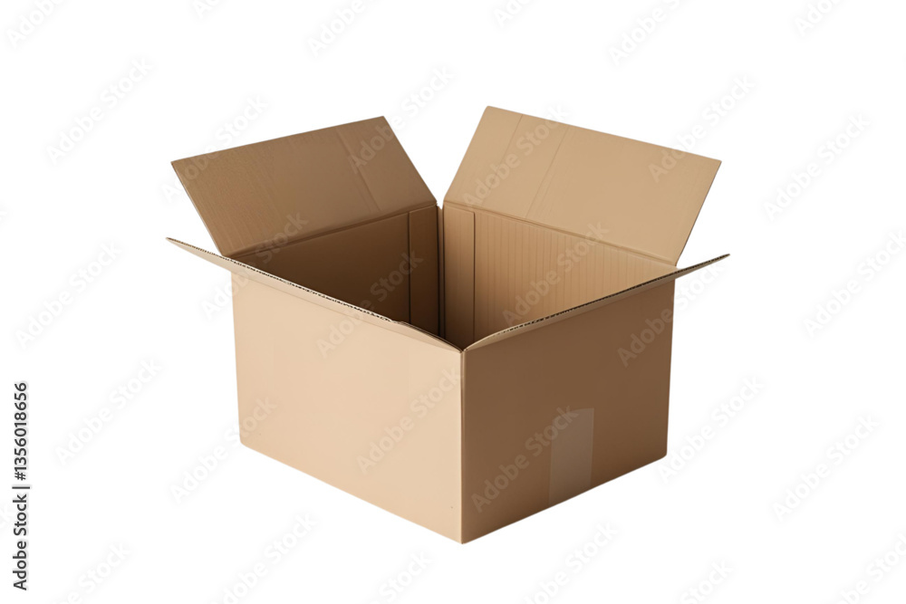 empty cardboard box, brown, white background, isolated, no background empty cardboard box, brown, white background, isolated, no background