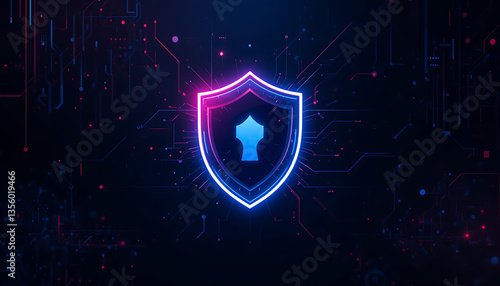 "Cybersecurity Shield: Visualizing Digital Protection and Threat Defense"