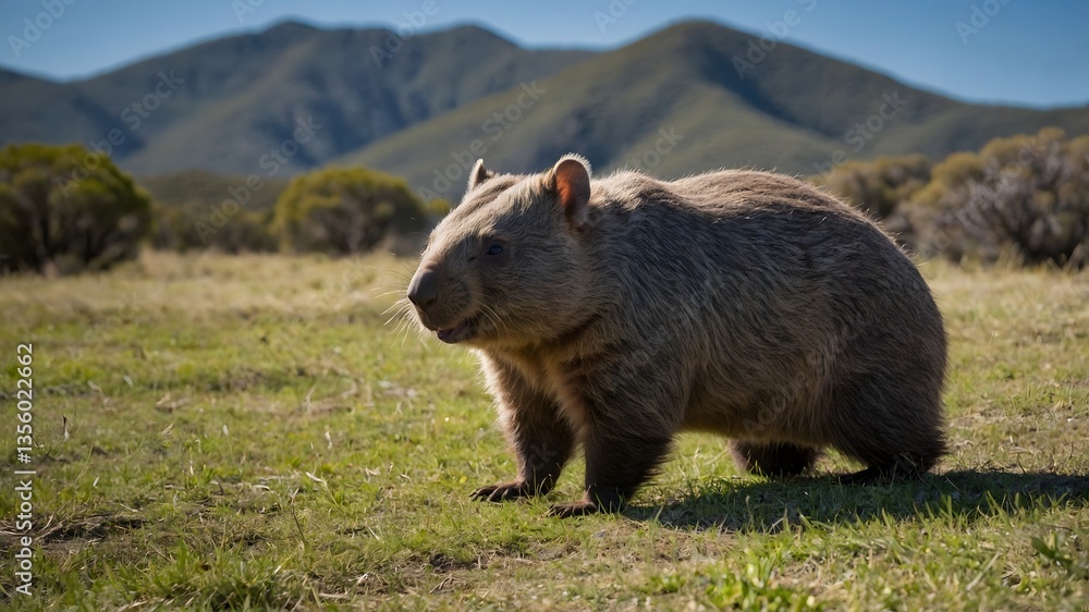 The wombat is a sturdy, burrowing marsupial native to Australia, known for its short legs, compact body, and strong claws. Wombats are herbivores, feeding primarily on grasses, roots, and bark. The wombat is a sturdy, burrowing marsupial native to Australia, known for its short legs, compact body, and strong claws. Wombats are herbivores, feeding primarily on grasses, roots, and bark.