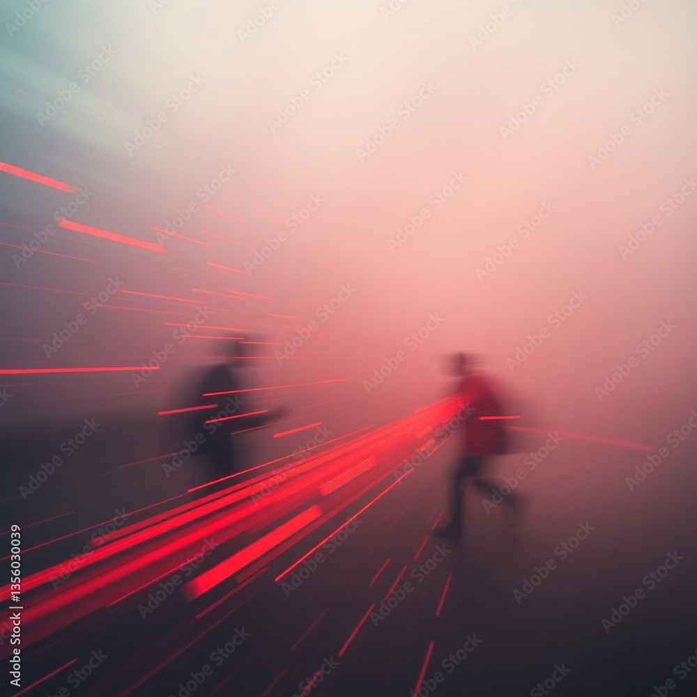 A Blurry Photo Due to Motion Speed Effect