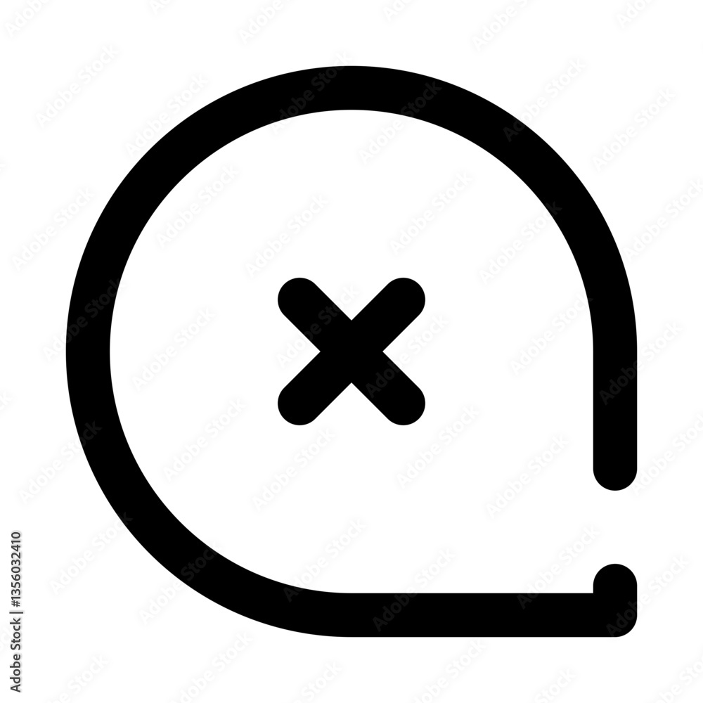 Obraz premium chat dashed line icon