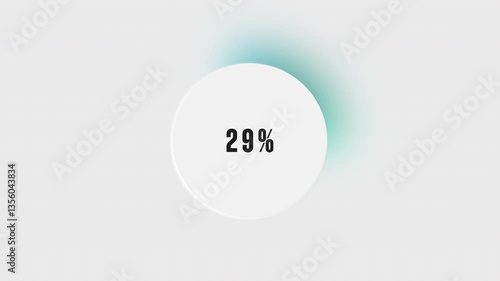 Percentage Loading Screen, Elegant Gradient Background