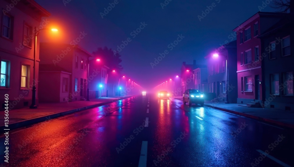 Geometric shapes forming a late-night scene, dark color palette , dark, texture, scene Geometric shapes forming a late-night scene, dark color palette , dark, texture, scene