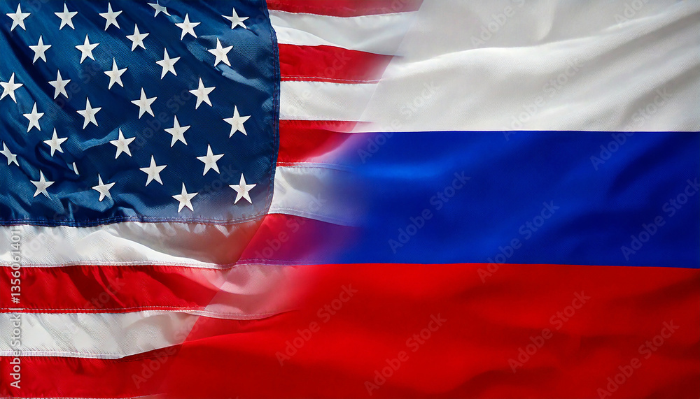 アメリカ ロシア 生成AI 国旗 アメリカ ロシア 生成AI 国旗