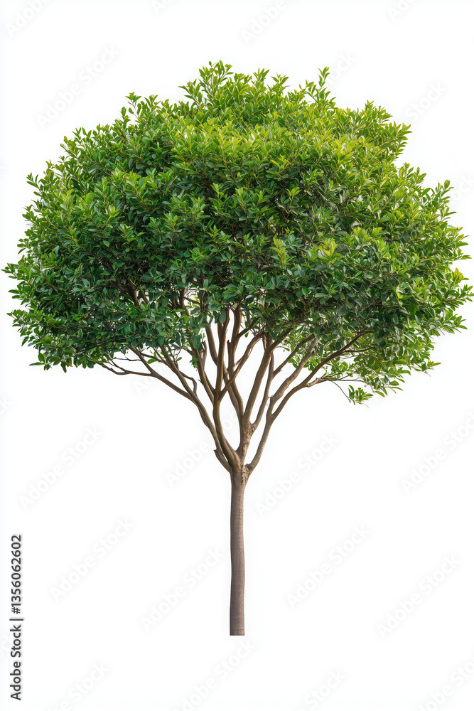 Fototapeta premium Tropical tree on the empty space background.