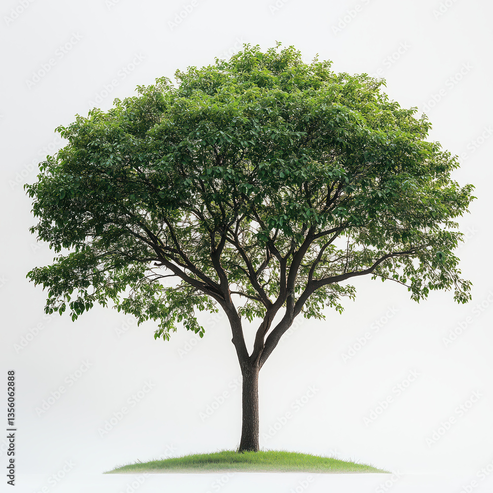 Tropical tree on the empty space background. Tropical tree on the empty space background.