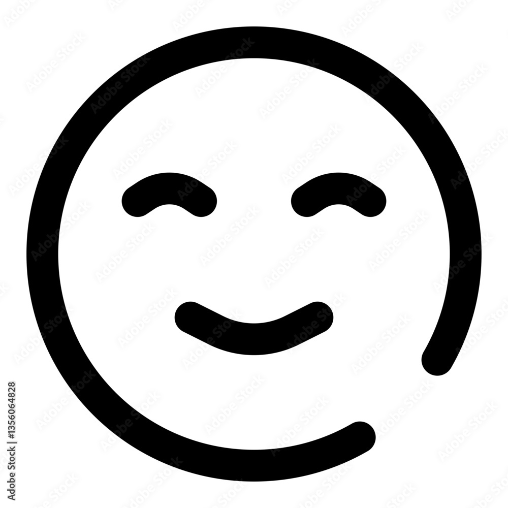 Obraz premium emoticon dashed line icon
