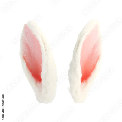 Wallpaper Mural PNG White rabbit ears animal bunny pink isolated white and transparent background Torontodigital.ca