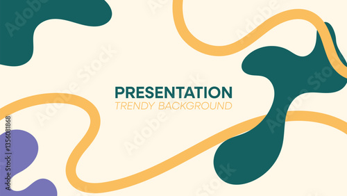 Modern minimalist cover presentation background design.