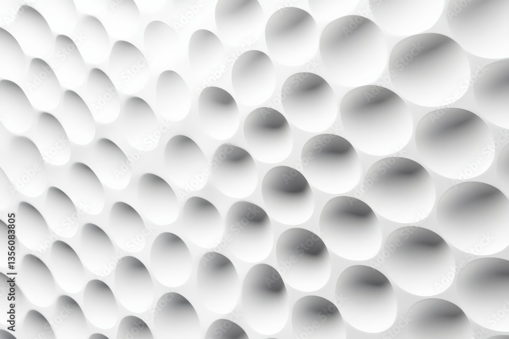 Fototapeta premium White abstract circle pattern background