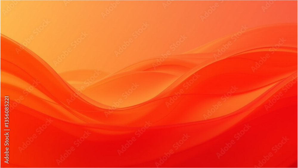Obraz premium Dynamic Abstract Waves with Warm Gradient Colors
