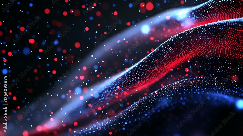 Obraz premium Abstract Digital Wave Design