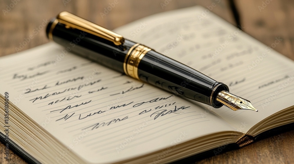 Fountain Pen & Notebook: Elegant Writing Fountain Pen & Notebook: Elegant Writing