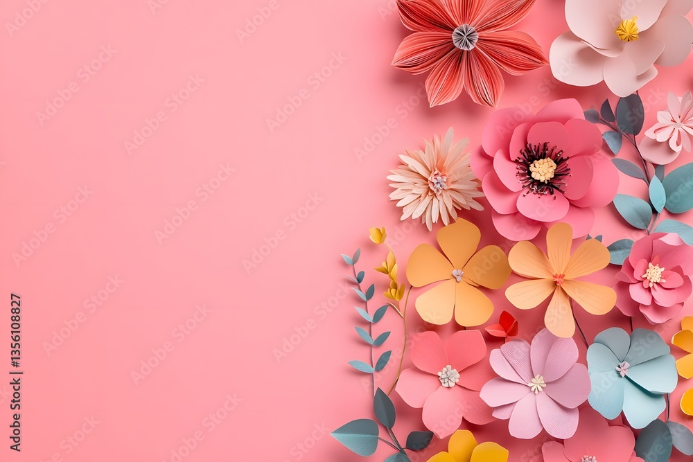 Obraz premium Stylized Flower Patterns in a Chic Modern Look