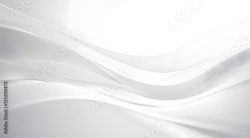 Wallpaper Mural Tranquil White Striped Waves Background for Creative Design Projects Torontodigital.ca