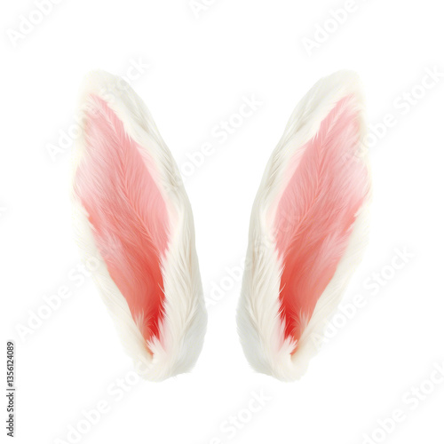 Wallpaper Mural PNG White rabbit ears animal bunny pink isolated white and transparent background Torontodigital.ca