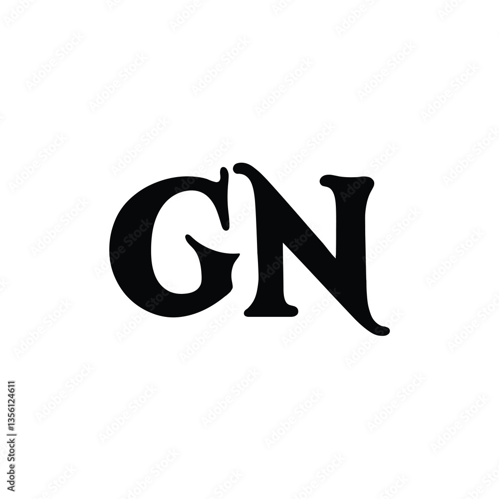 GN monogram logo design letter text name symbol monochrome logotype alphabet character simple logo GN monogram logo design letter text name symbol monochrome logotype alphabet character simple logo