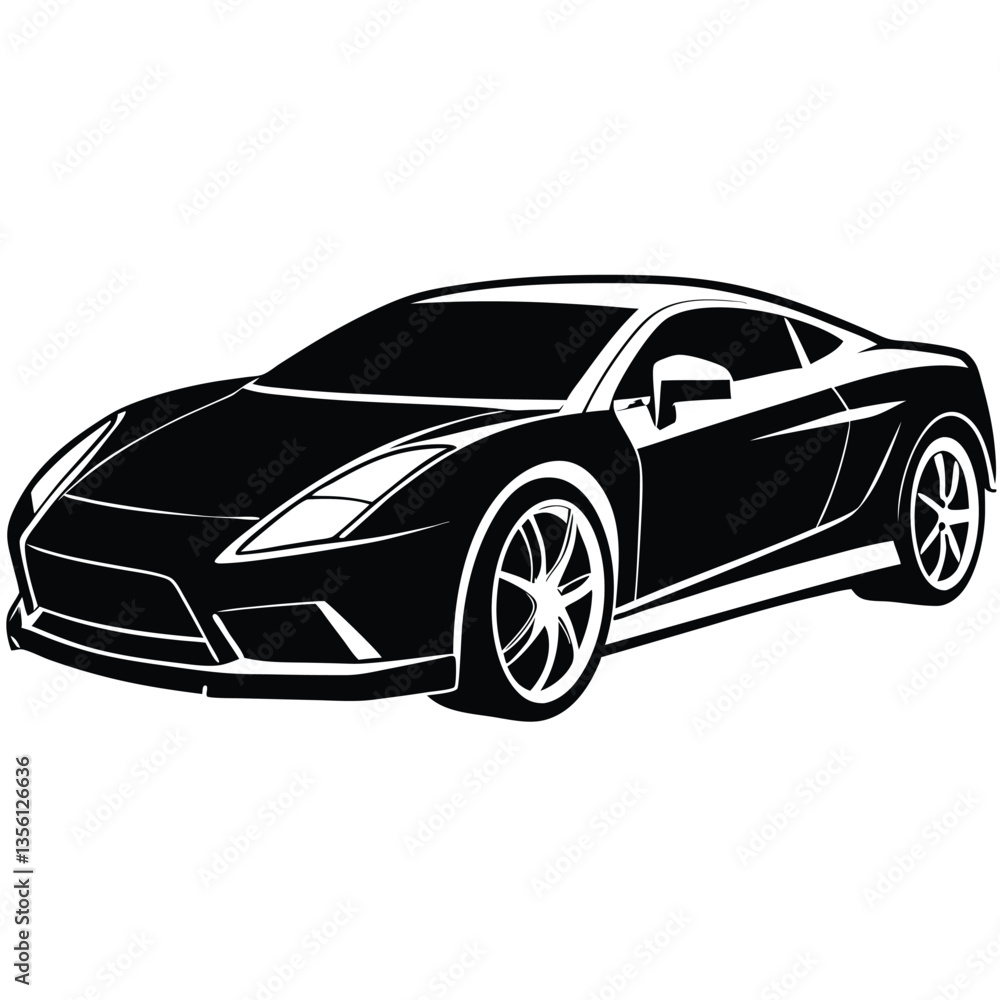 Fototapeta premium Stylish Car Illustrations 