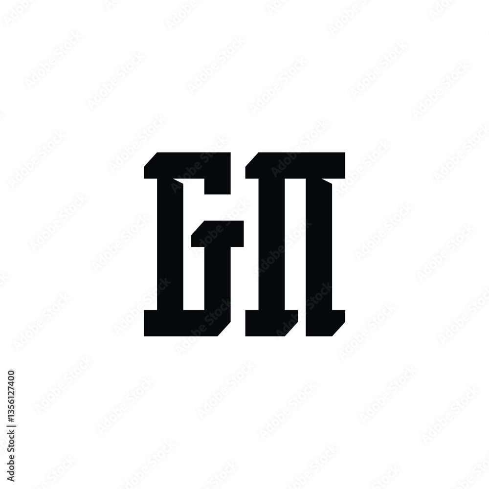 GN monogram logo design letter text name symbol monochrome logotype alphabet character simple logo GN monogram logo design letter text name symbol monochrome logotype alphabet character simple logo