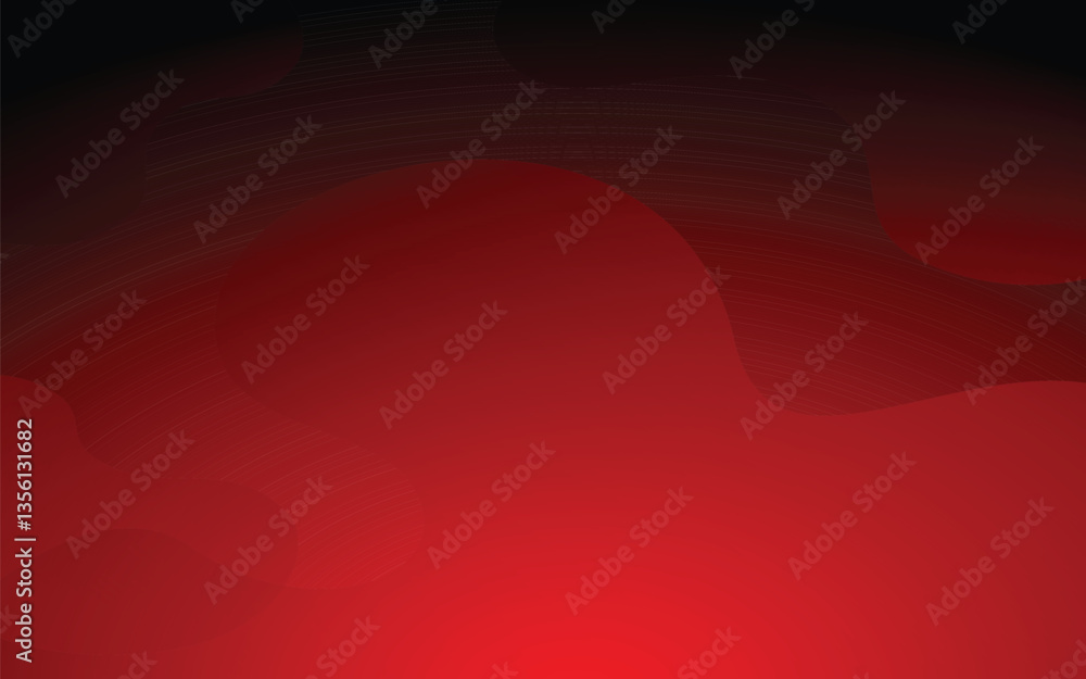 Obraz premium Red and black gradient background, digital design. Abstract color blend, dark to bright hue. Modern backdrop, smooth transition effect.