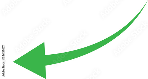 Curve arrow icon vector . Black long up arrow icon vector . arrow pointing upward.
