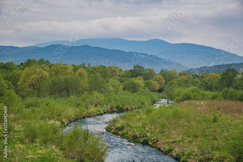 river in the mountains