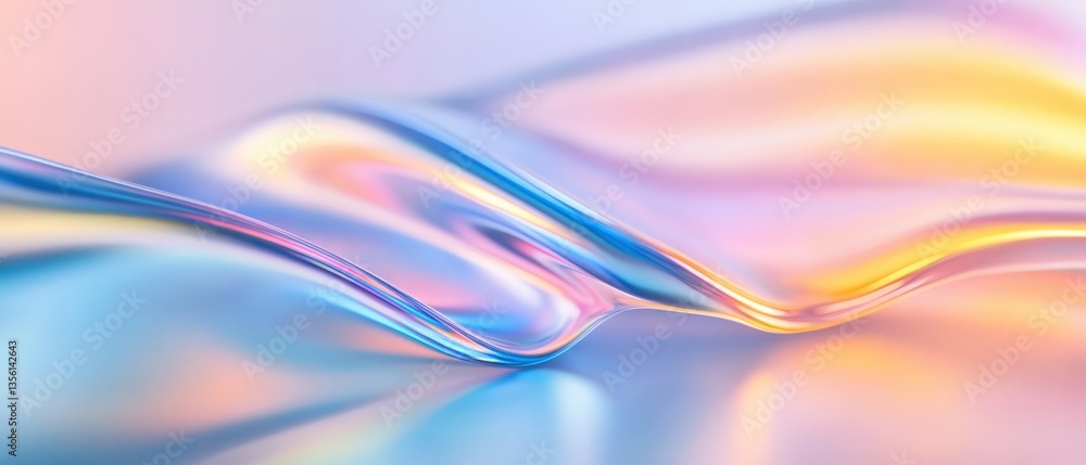 Abstract iridescent wave Abstract iridescent wave
