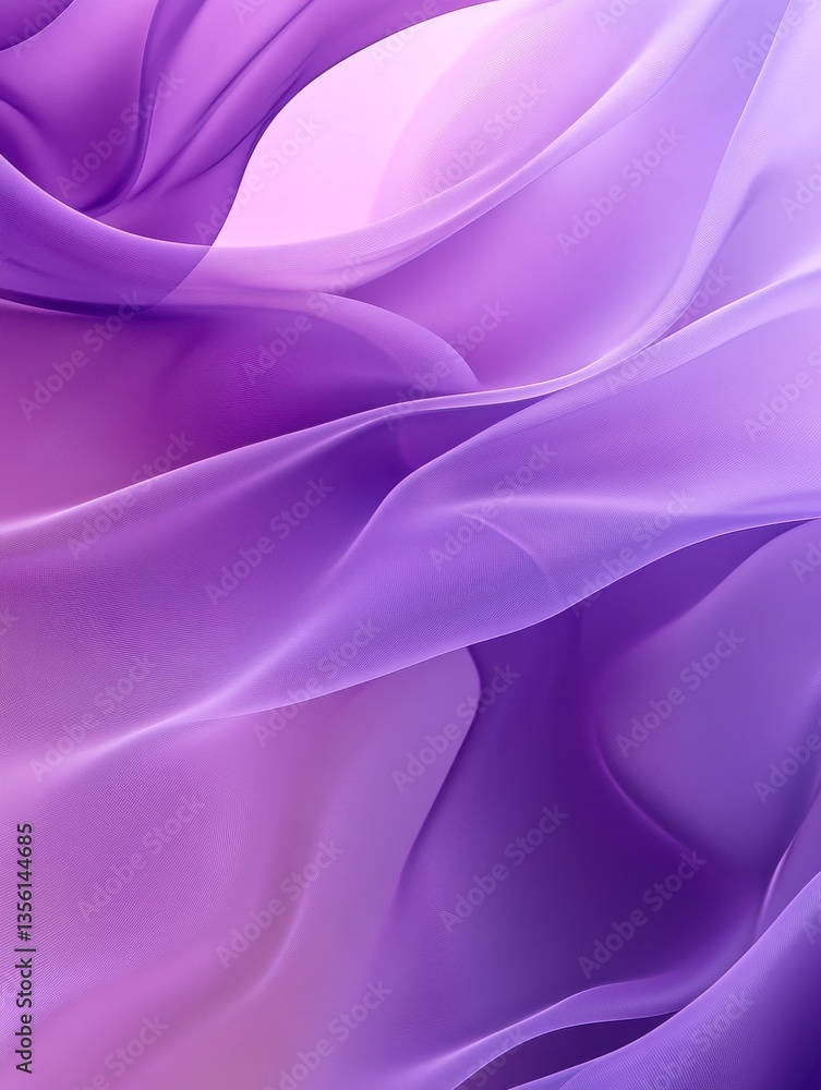 Obraz premium Flowing Lavender Fabric Creates Soft Abstract Design for Backgrounds