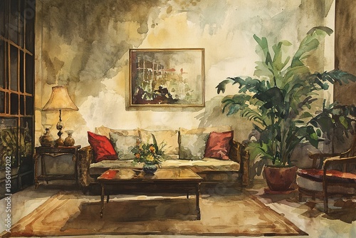 modern living room interior.