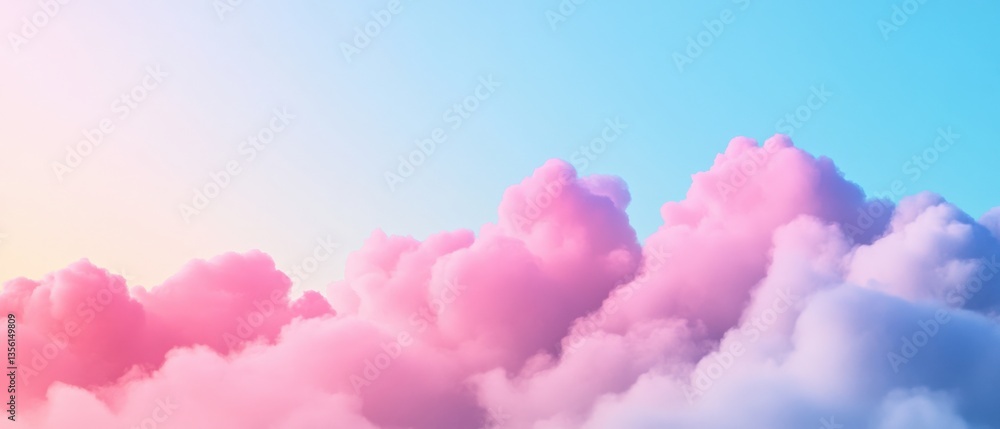 Pink and blue cotton candy clouds Pink and blue cotton candy clouds