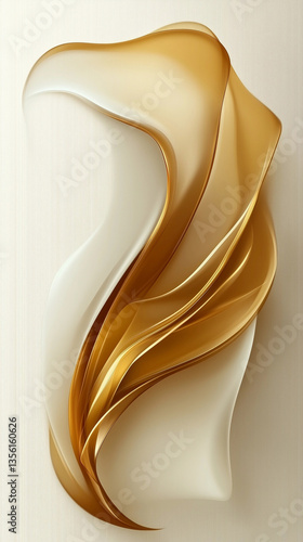 Bright vertical wallpaper with abstract curves for mobile use.