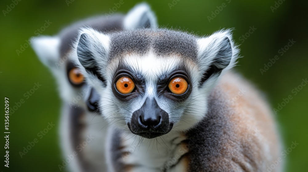 Obraz premium Ring-tailed lemur portrait