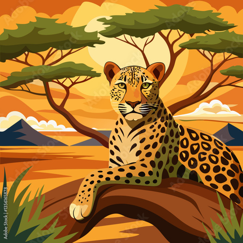 leopard in the forest