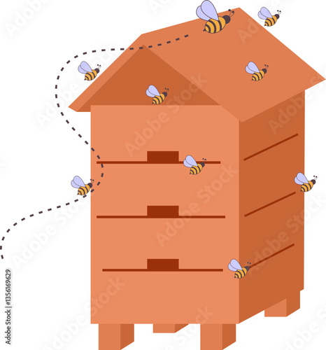 Beekeeping Illustration