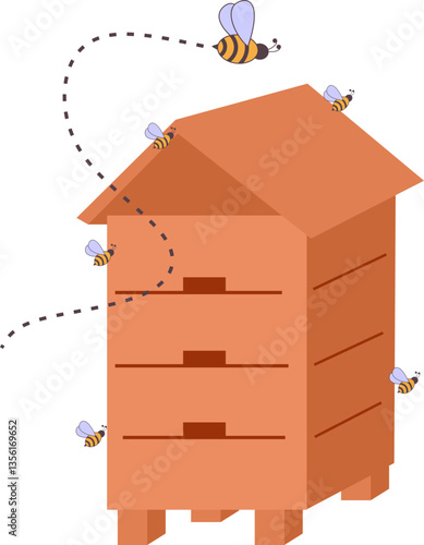 Beekeeping Illustration