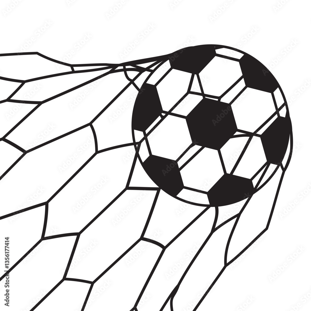 Obraz premium Soccer Net Goal Icon
