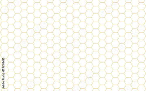 Honeycomb pattern on white background.