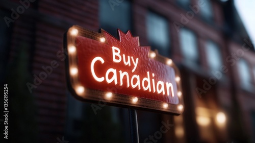 Buy Canadian maple leaf sign