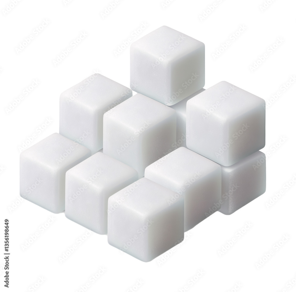 Cute white sugar cubes, png clipart transparent background Cute white sugar cubes, png clipart transparent background