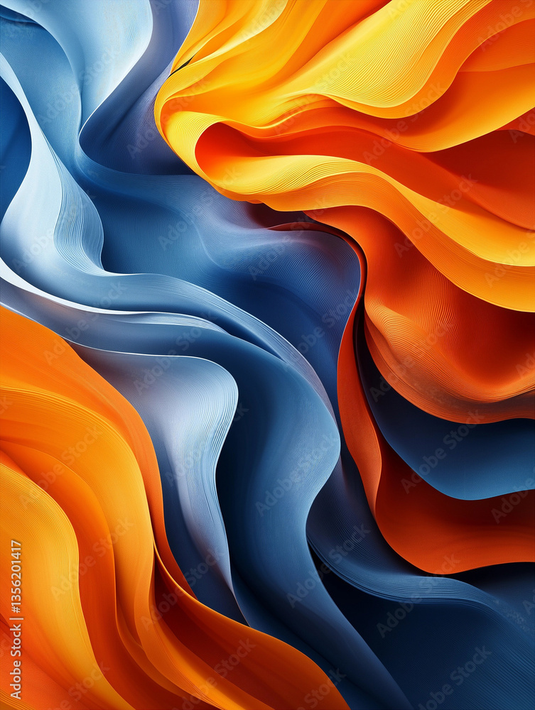 Obraz premium Smooth abstract pattern for use in websites.