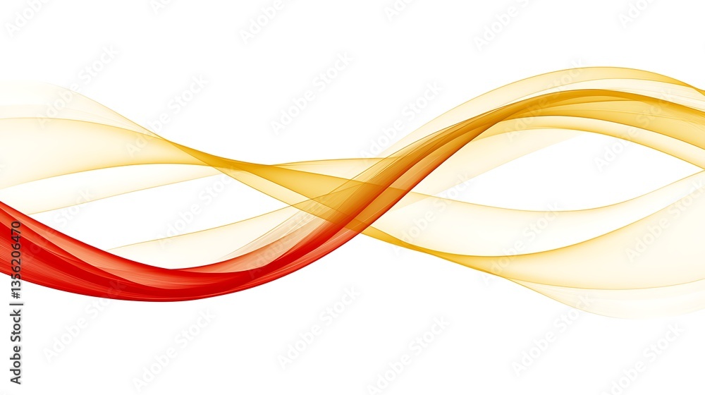 Abstract red and gold wave design. Abstract red and gold wave design.