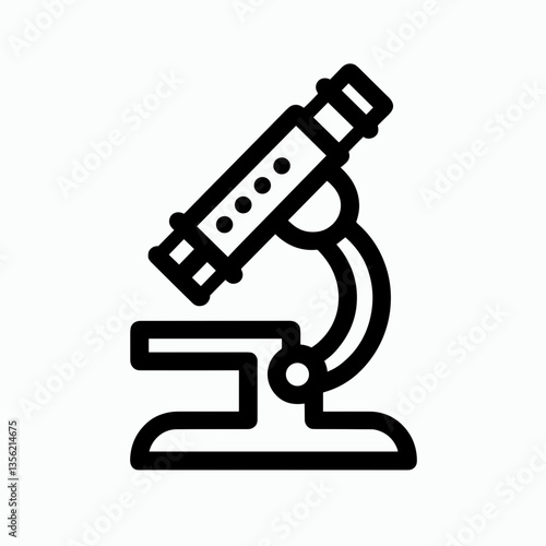 Laboratory microscope on scientific workstation, research tools