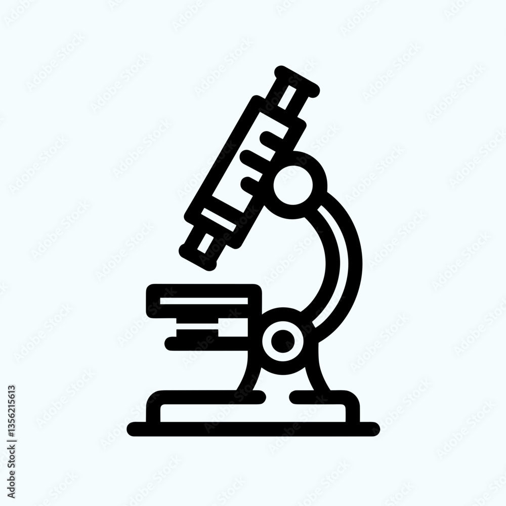 Scientific microscope illustration, research innovation Scientific microscope illustration, research innovation