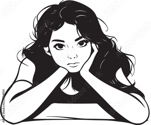 girl with long hair
